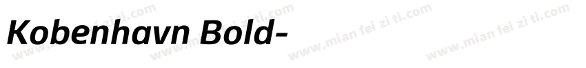 Kobenhavn Bold字体转换